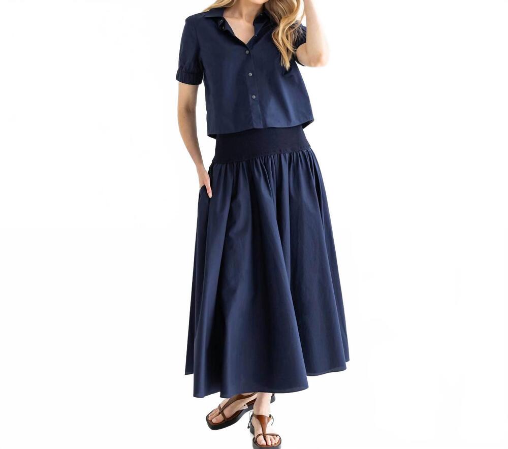 NEW GO BY GO SILK go in on the yolk skirt in midnight